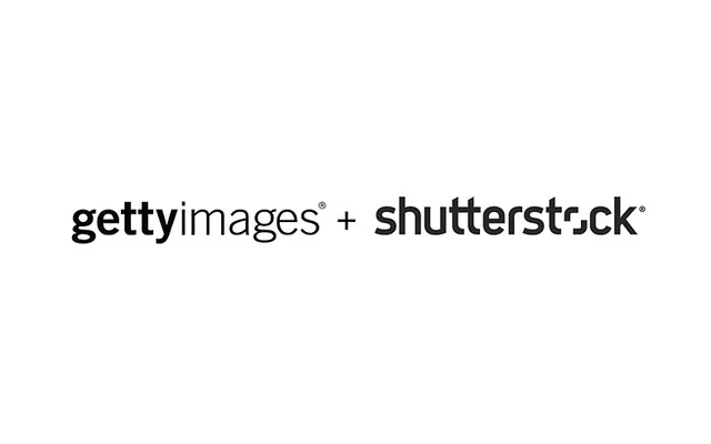 Logotypy Getty Images i Shutterstock